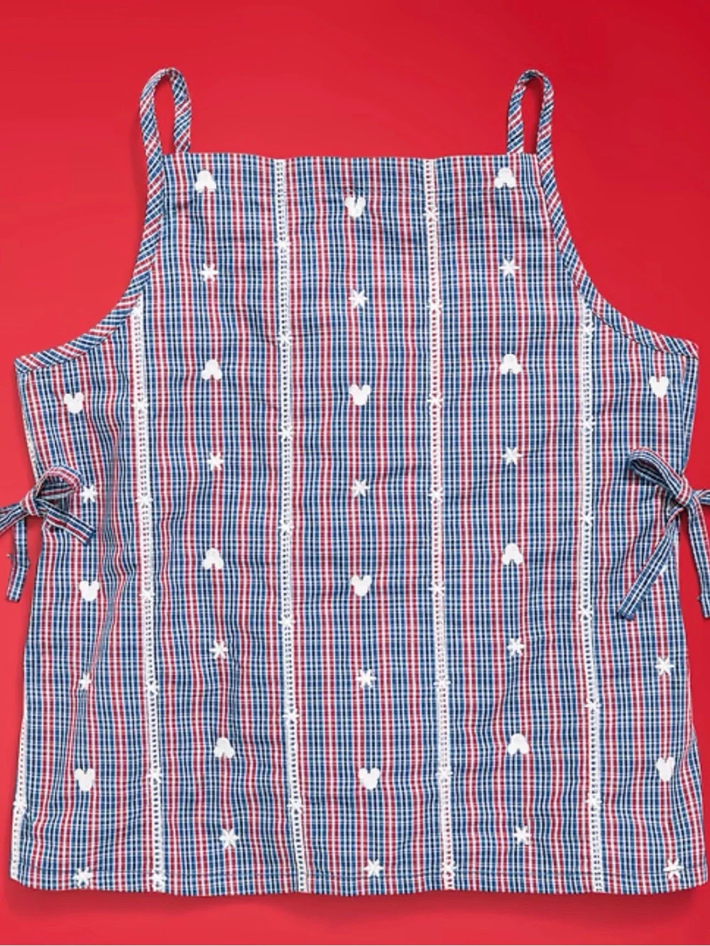 Old Navy x Disney Mickey Mouse Sleeveless Side-Tie Top for Girls 10/12 NWT